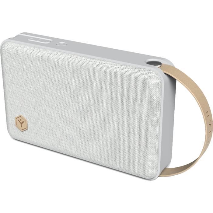 RYGHT NELIO Enceinte Bluetooth - 13h d'autonomie - Design et ultra portable - Micro intégré - Grise