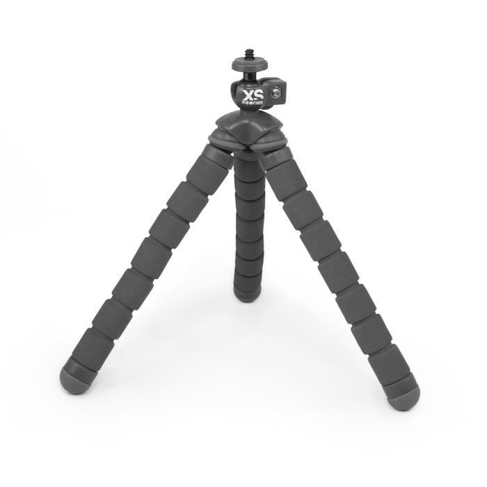 XSORIES Mini Trépied Flexible pour Caméra d'Action Bendy - Gris foncé
