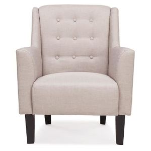 ANATOLE Fauteuil design scandinave gris