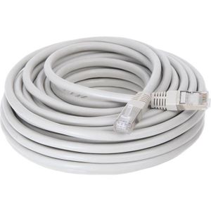 CONTINENTAL EDISON Câble RJ45 cat.6 blindé FTP 20m