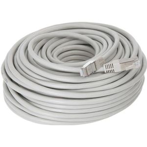 CONTINENTAL EDISON Cordon RJ45 cat.6 blindé FTP 30m