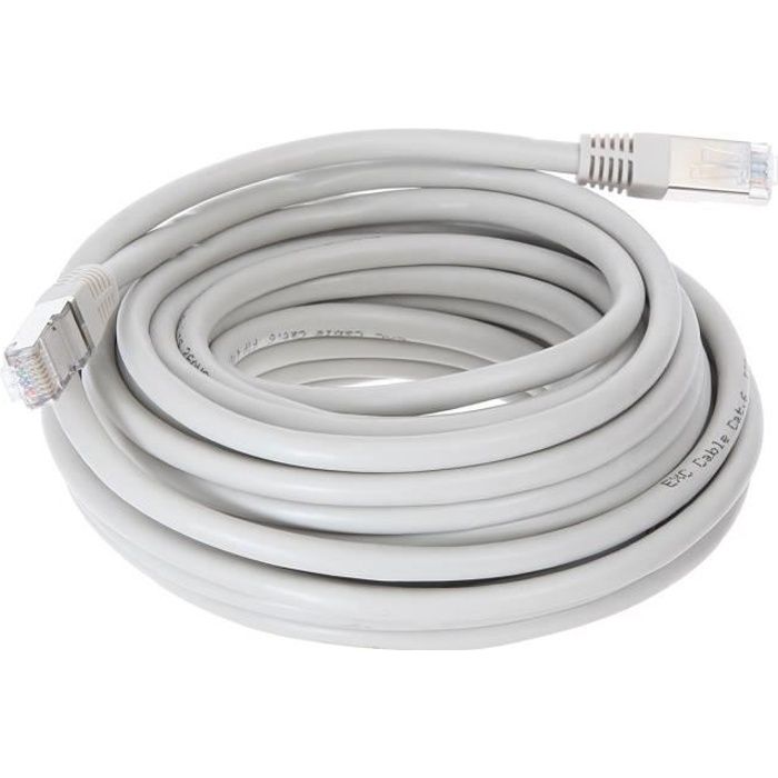 CONTINENAL EDISON Câble RJ45 cat.6 blindé FTP 10m