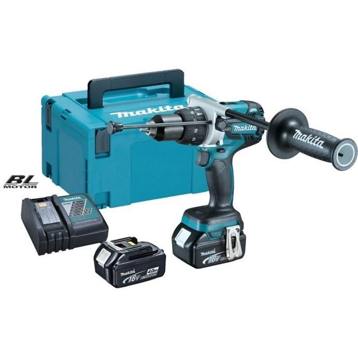 MAKITA Perceuse à percussion 2x18V 4Ah LI