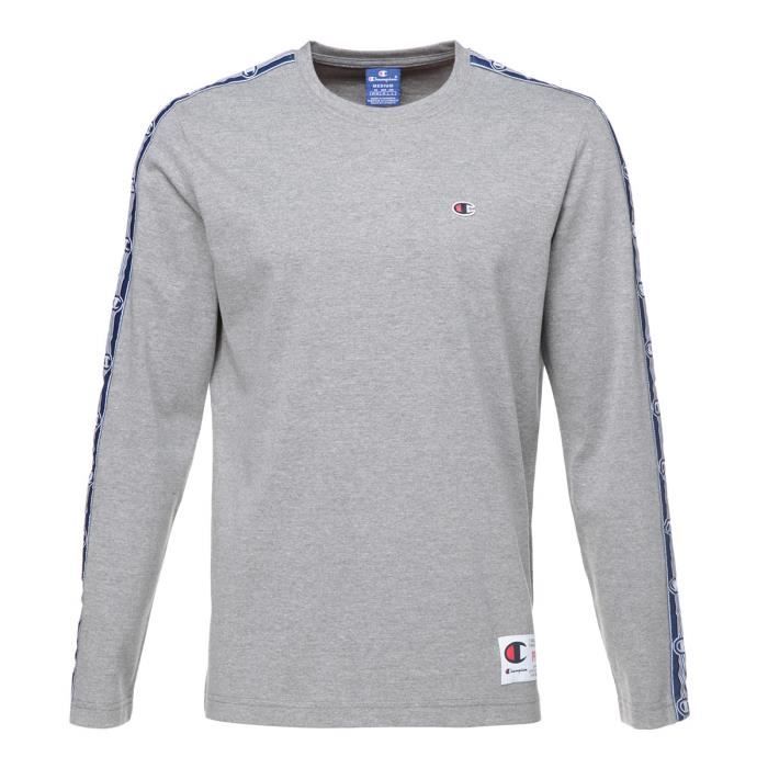 CHAMPION T-shirt manches longues - Homme - Gris