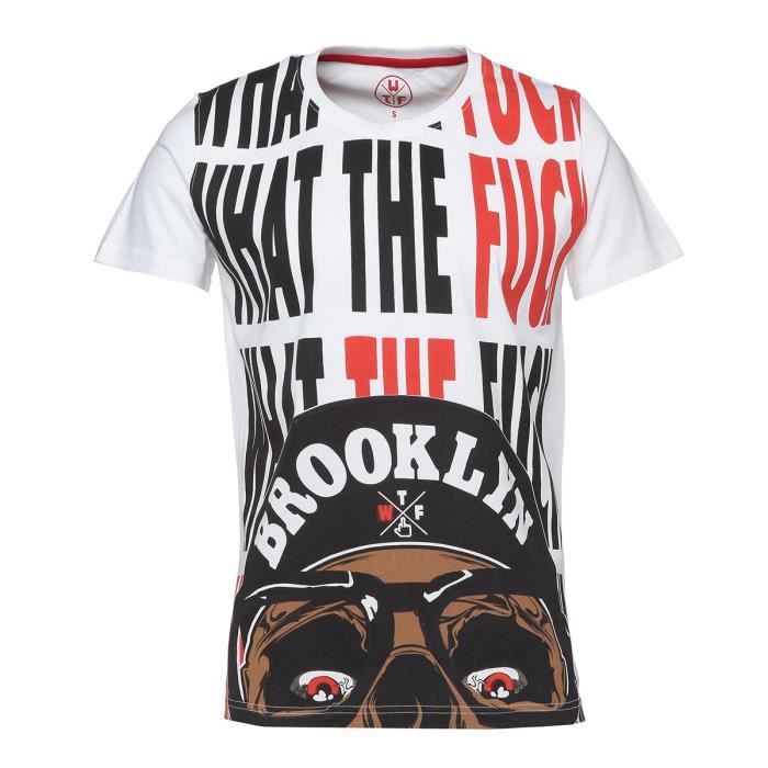 WTF T-shirt Homme Bro - Blanc