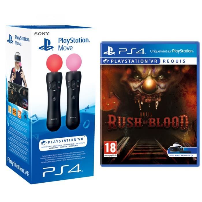 Pack Paire de PlayStation Move + Until Dawn Rush of Blood