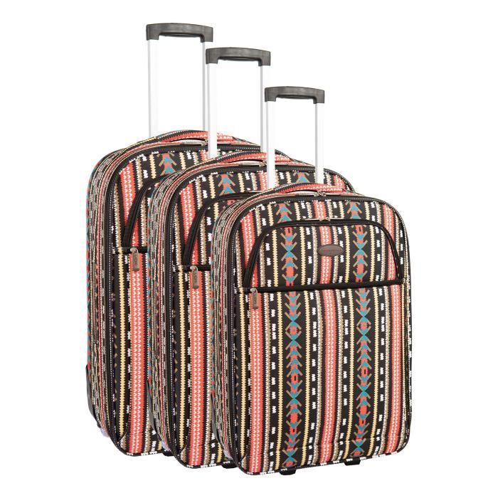 COMPAGNIE DU BAGAGE - Lot de 3 valises 49/59/69cm - Marron