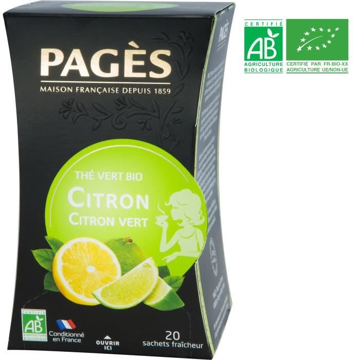PAGES Thé Vert Citron Bio