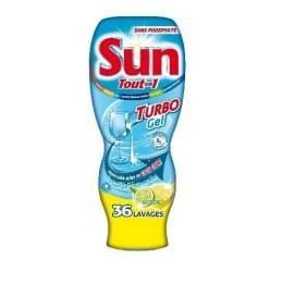 SUN Lave Vaisselle Gel Turbogel - Citron - 36 Lavages
