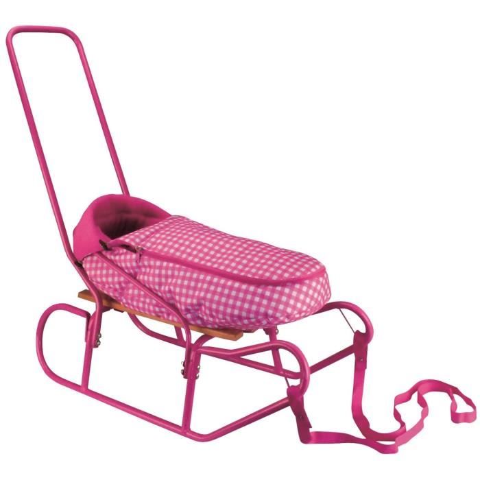 NIJDAM Luge avec chanceliere pour bebe - Rose