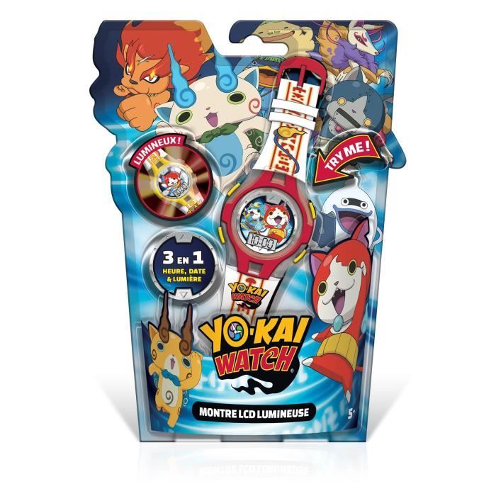 YOKAI WATCH - Montre LCD Lumineuse Rouge