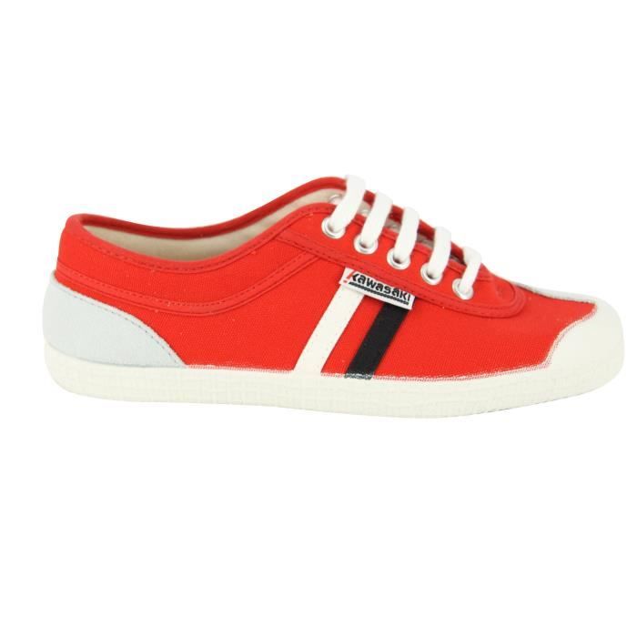 KAWASAKI FOOTWEAR Baskets de Ville Retro Core Lace Rouge Enfant Garçon