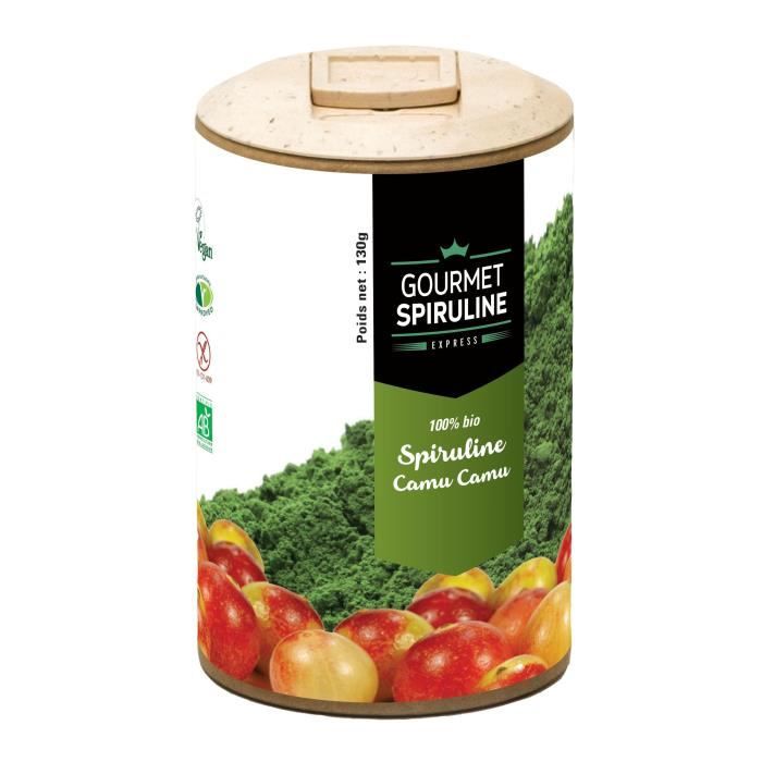 GOURMET SPIRULINE Poudre Spiruline-Camu Bio - 130 g