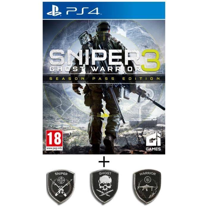 Pack Sniper Ghost Warrior 3 Season Pass Edition Jeu PS4 + Patch set Sniper Ghost Warrior 3