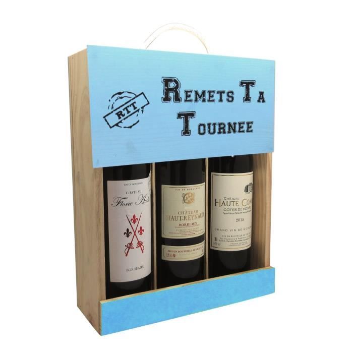 Coffret Vin Remets TaTournée 3 bouteilles