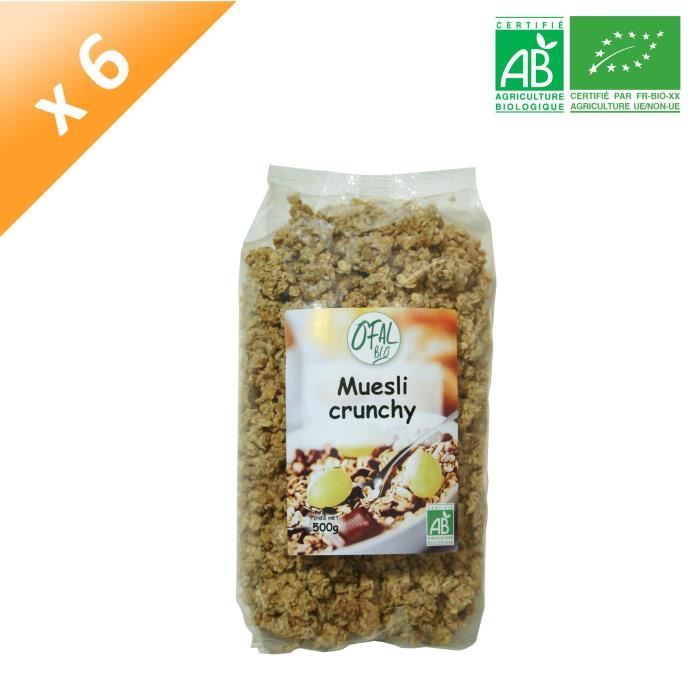 OFAL BIO Muesli Crunchy - 6x500 g