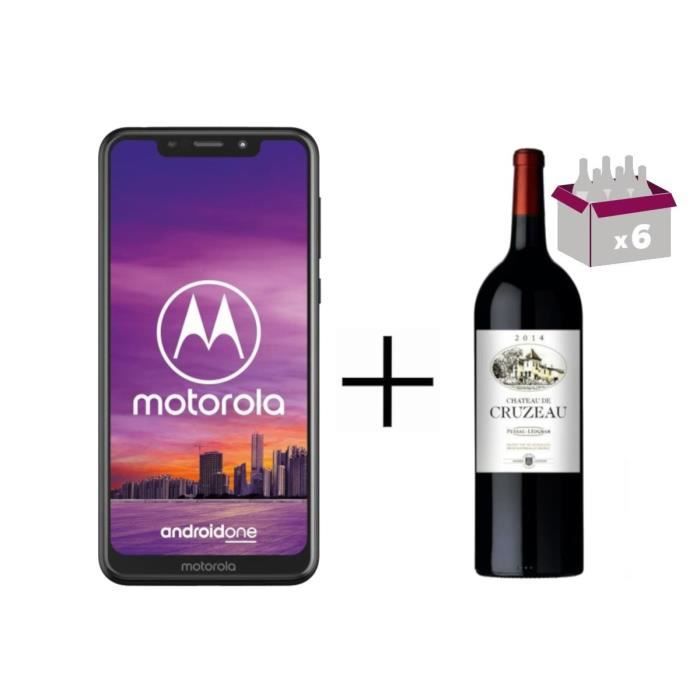 Pack Motorola One et Caisse Château de Cruzeau 2016 Pessac-Léognan (x6)