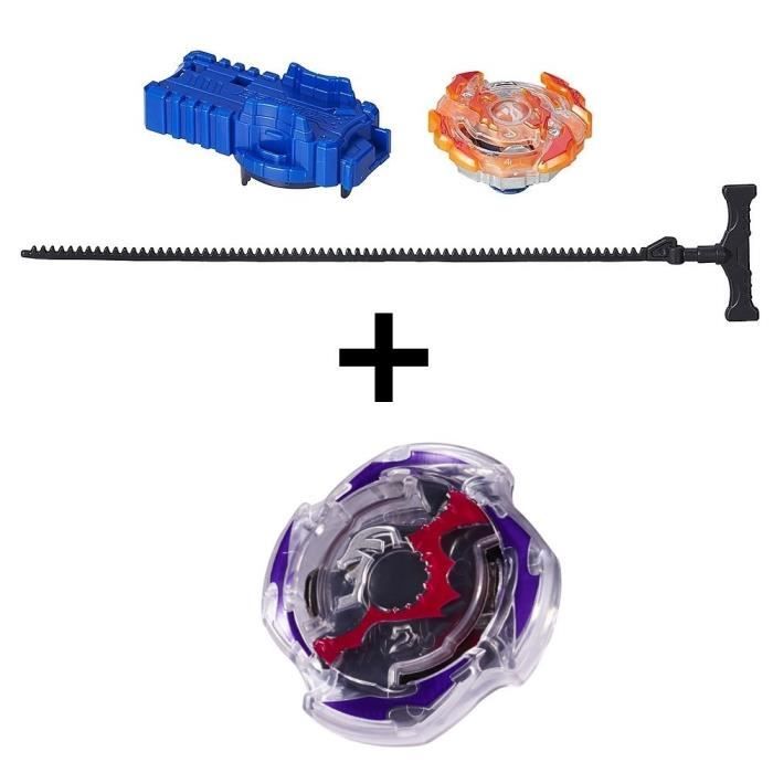 BEYBLADE BURST - Starter Pack ROKTAVOR + Toupie Single Top DOOMSCIZOR