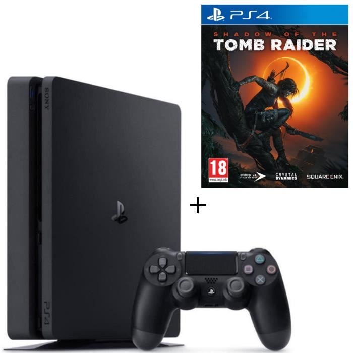 Pack PS4 500 Go Noire + Shadow of the Tomb Raider