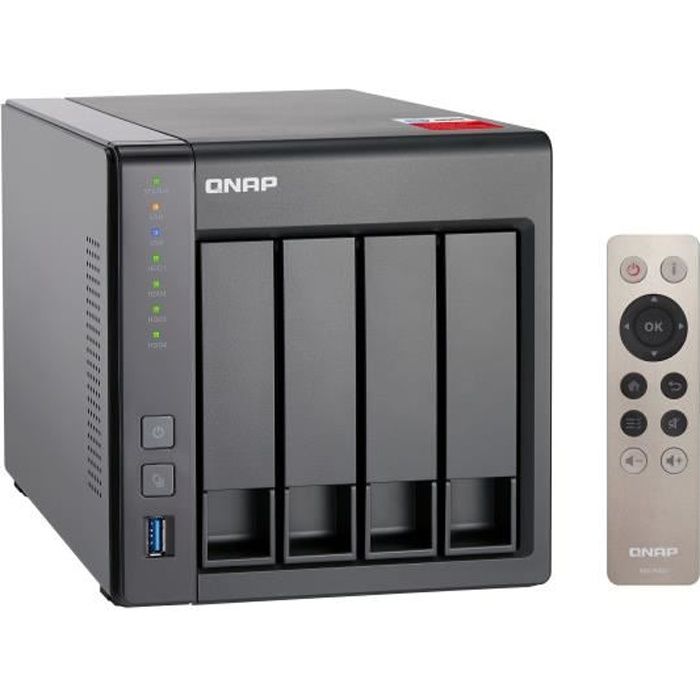 QNAP - Serveur de Stockage (NAS) - TS-451+ - 4 Baies - Boitier nu