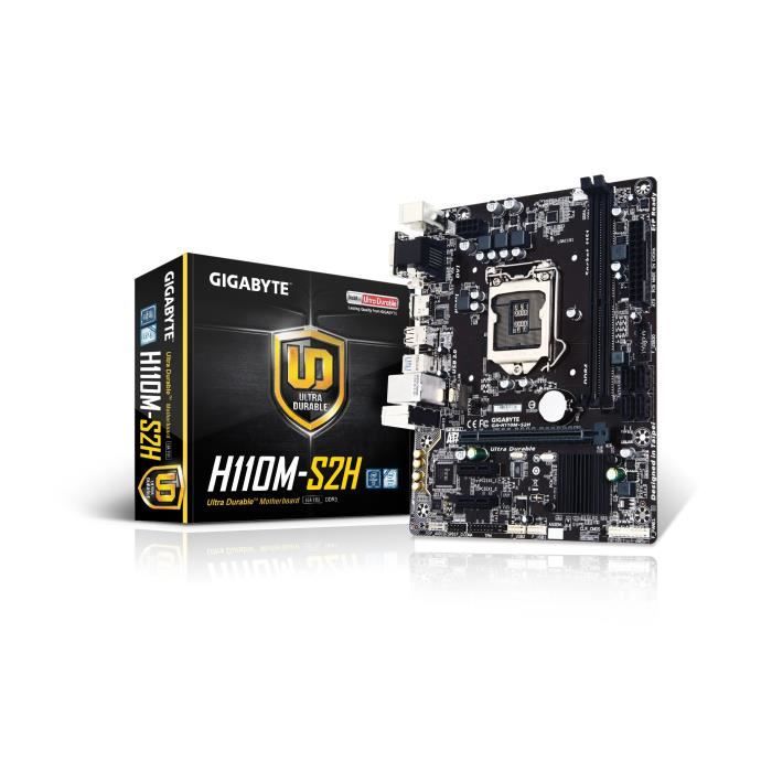 GIGABYTE Carte Mère GA-H110M-S2H