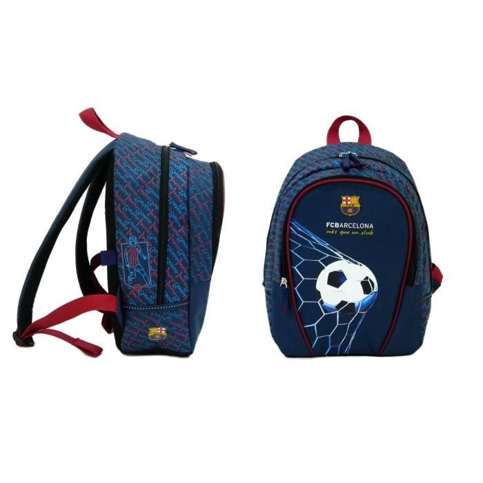 FC BARCELONE Sac à Dos - 1 Compartiment - Primaire / Collège - 35 cm - Bleu et noir - Enfant Garçon