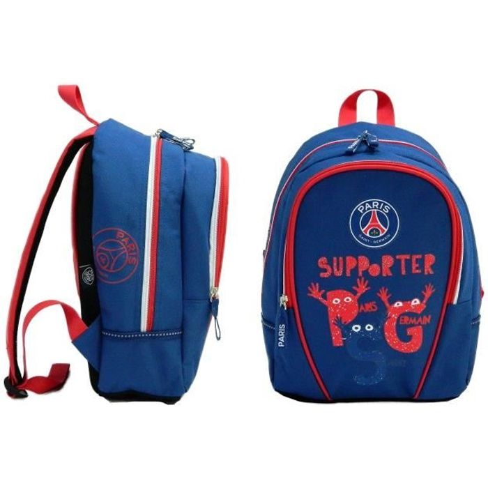 PARIS SG Sac à Dos - 1 Compartiment - Primaire / Collège - 35 cm - Bleu - Enfant Garçon