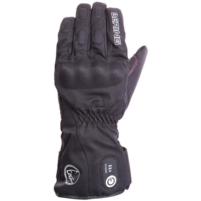BERING Gants Chauffants Lady Oxsana Noir.Homologué EPI (loi du 20/11/2016)
