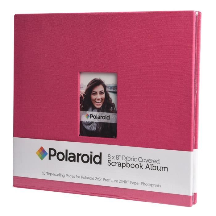 POLAROID PL2X3SBR Album scrapbooking - 8X8cm - Rouge