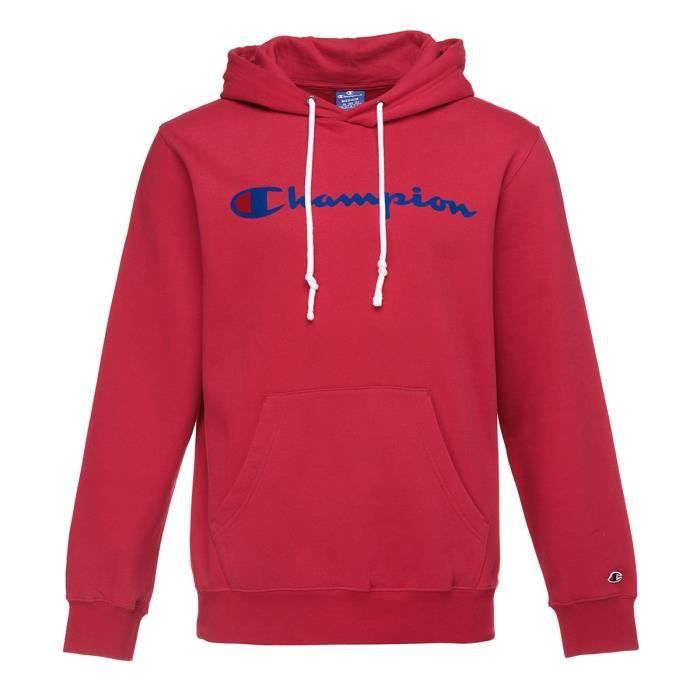 CHAMPION Sweatshirt à capuche - Homme - Rouge bordeaux