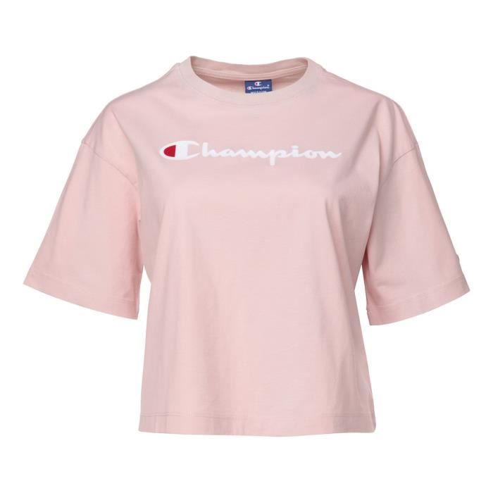 CHAMPION T-shirt manches courtes - Femme - Rose