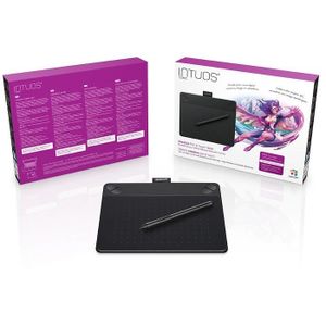 Wacom Tablette Graphique Intuos Comic Black Pen & Touch Small - Surface active 152 x 95 mm
