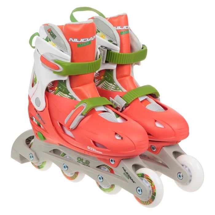 NIJDAM Rollers en ligne ajustables - Enfant fille