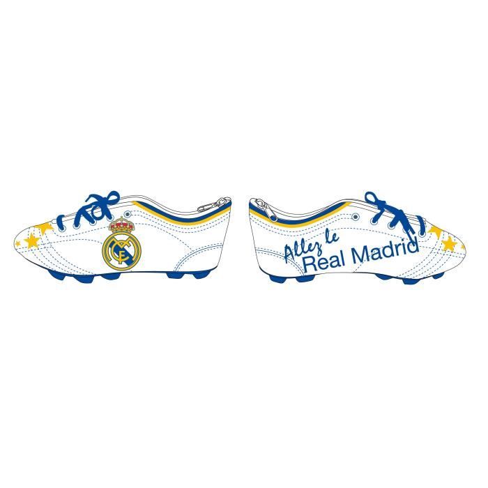REAL MADRID Trousse - 1 Compartiment - Primaire / Collège - 22 cm - Bleu et noir - Enfant Garçon