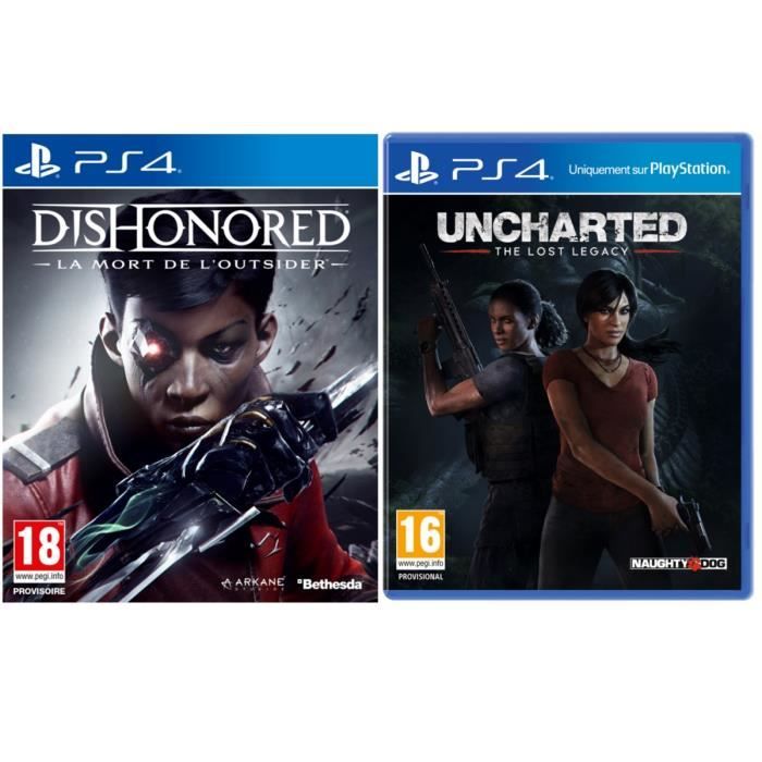 Uncharted : The Lost Legacy + Dishonored : La Mort de l'Outsider