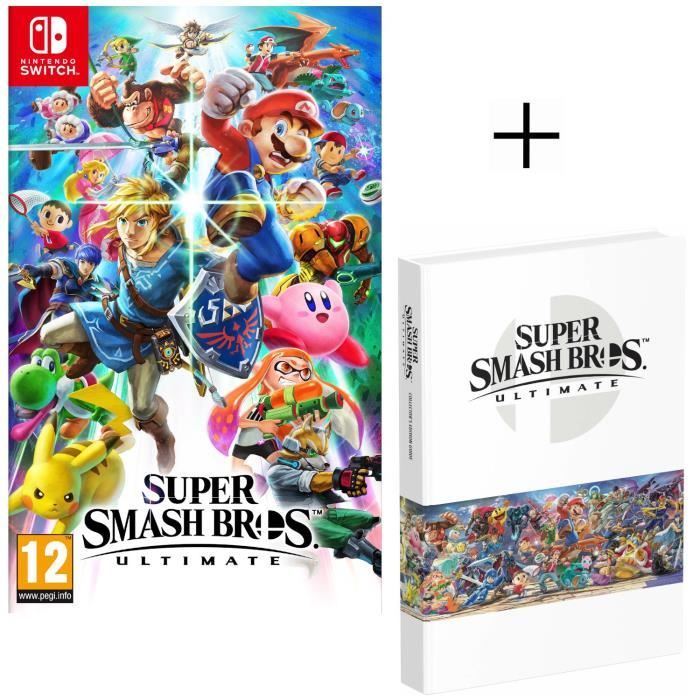 Super Smash Bros Ultimate Jeu Switch + Guide jeu Edition Collector