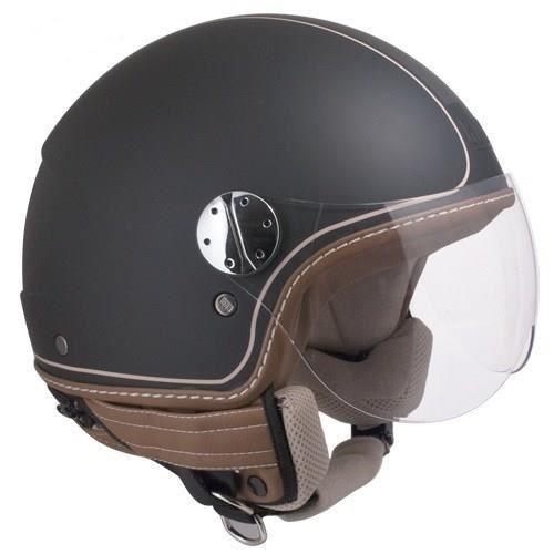 CGM Casque Jet 109V Santa Monica Noir Mat