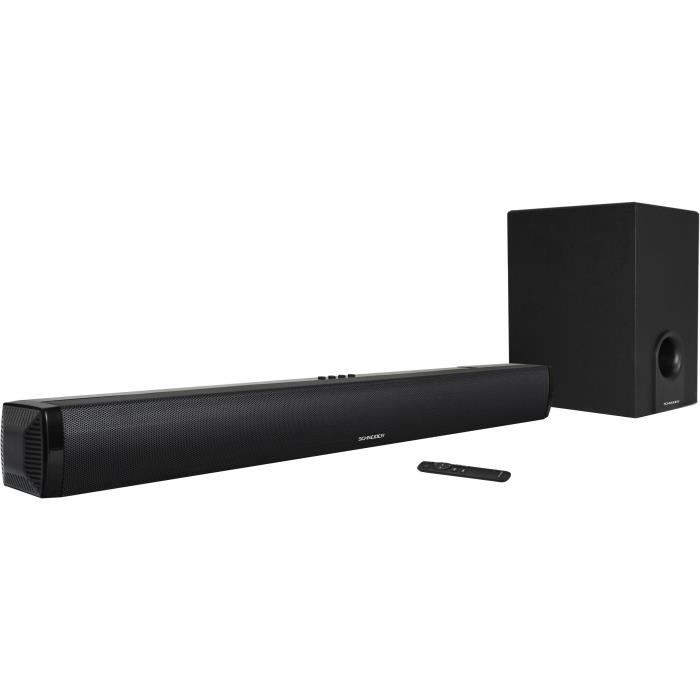 SCHNEIDER SC100SND - Barre de son 2.1 Bluetooth + caisson de basse filaire - 135W