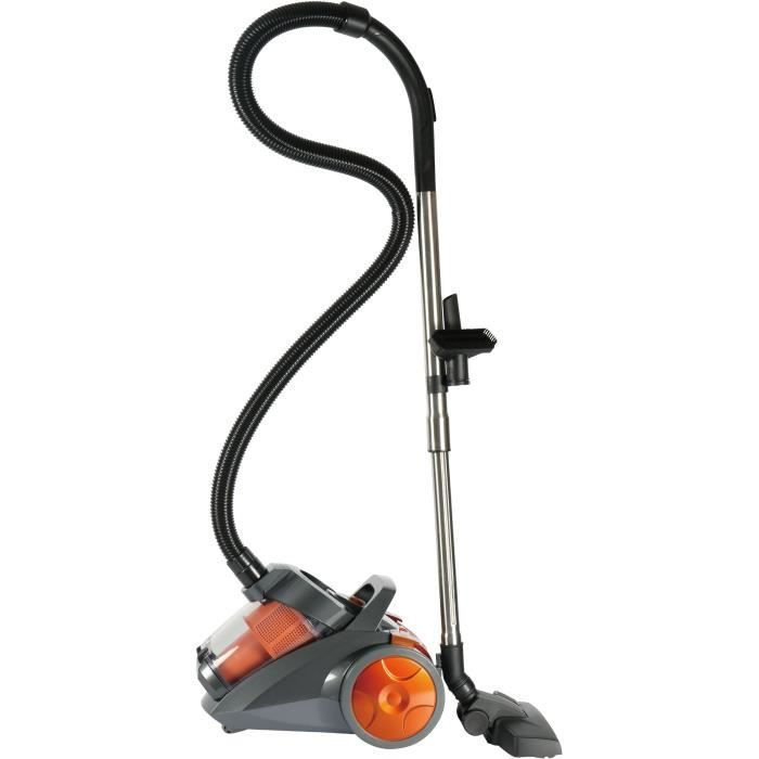 CONTINENTAL EDISON VCDC90SO2 Aspirateur traîneau sans sac - 700W - 80 dB - A - Orange