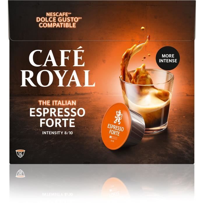 Café royal dolce gusto Espresso forte Capsules compatibles Système Dolce Gusto ®