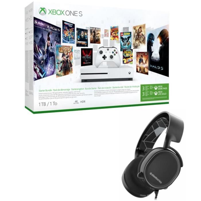 Xbox One S 1 To Game Pass + Casque Steel Series
