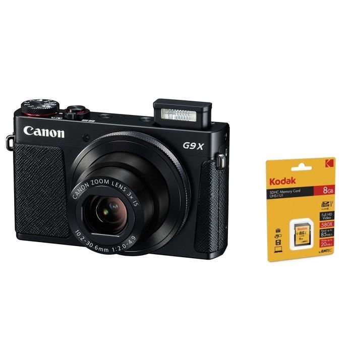 CANON G9X Appareil Photo Compact Expert + Carte Kodak 8 Go