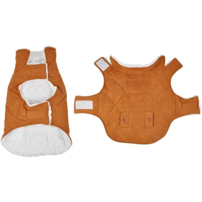 Manteau Will - Polyester double polaire - 30 cm - Camel - Pour chien