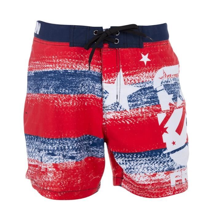 FREEGUN Boardshort Court - Homme - Rouge