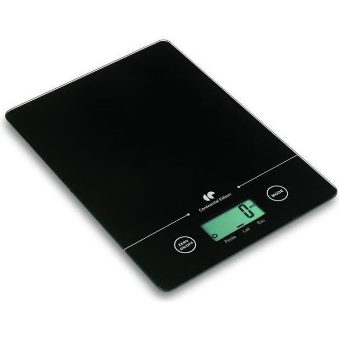 CONTINENTAL EDISON Balance de cuisine électronique - CEKT5B - Noir