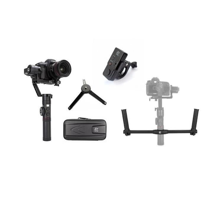 ZHIYUN Stabilisateur Crane 2 + Double Poignées + Moteur Follow Focus + Télécommande