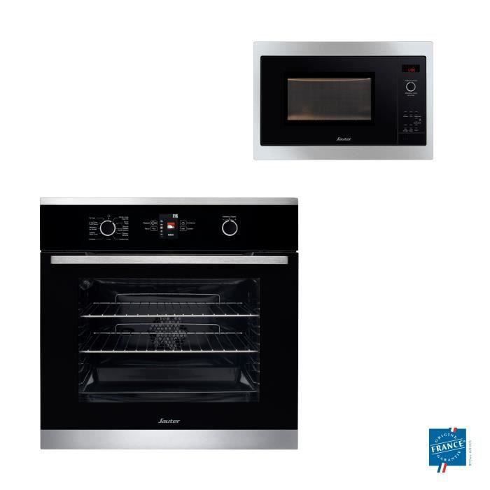 PACK CUISSON SAUTER SFP945XT Four + SMS4340B Micro ondes encastrable