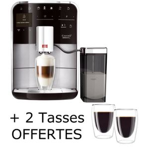 Pack MELITTA F731-101 Machine expresso automatique avec broyeur Caffeo Barista T - Argent