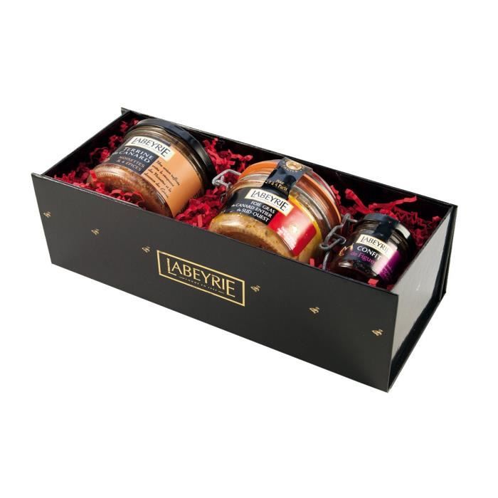 Labeyrie Coffret Tête à Tête (Bocal entier SO 135g, Terrine de canard noisettes 170g, Confit de figues 40g