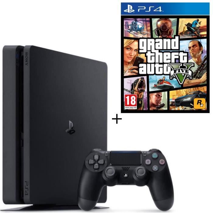 Pack PS4 500 Go + GTA V Jeu PS4